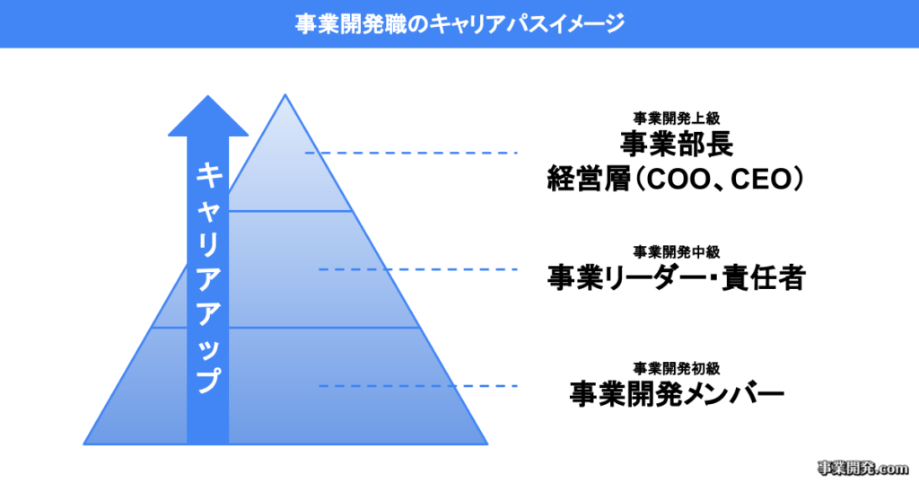 事業開発職のキャリアパスイメージ