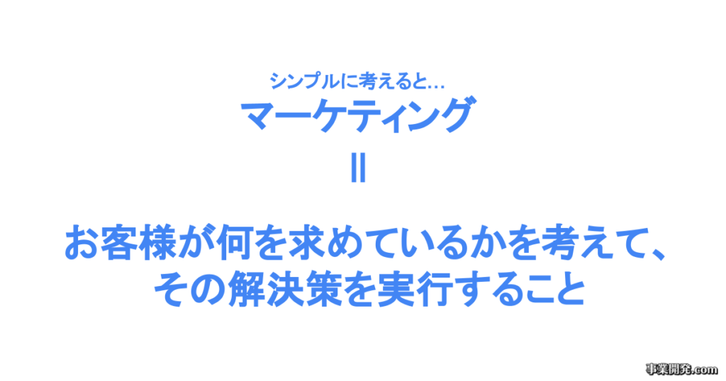 マーケティングとは